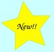 Yellow star with the word New!! on it